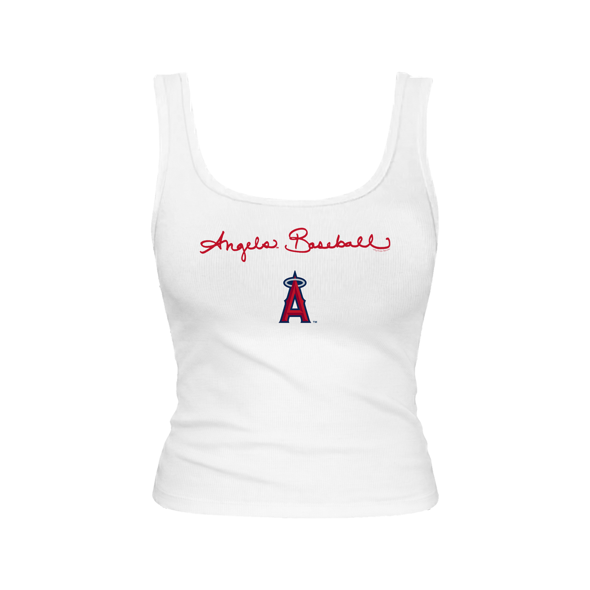 Los Angeles Angels Logo Script Emmy Tank