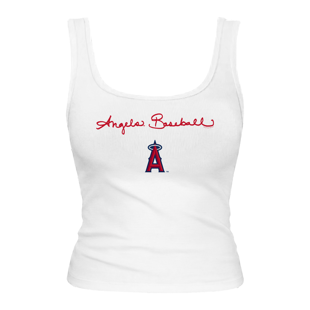 Los Angeles Angels Logo Script Emmy Tank