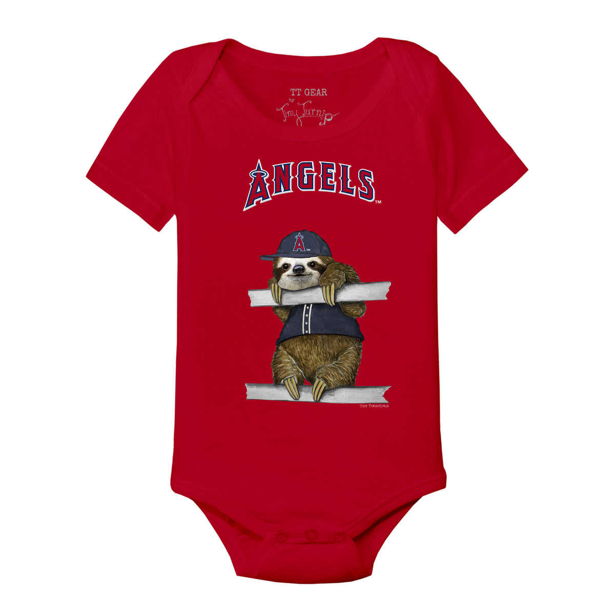 Los Angeles Angels Sloth Short Sleeve Snapper