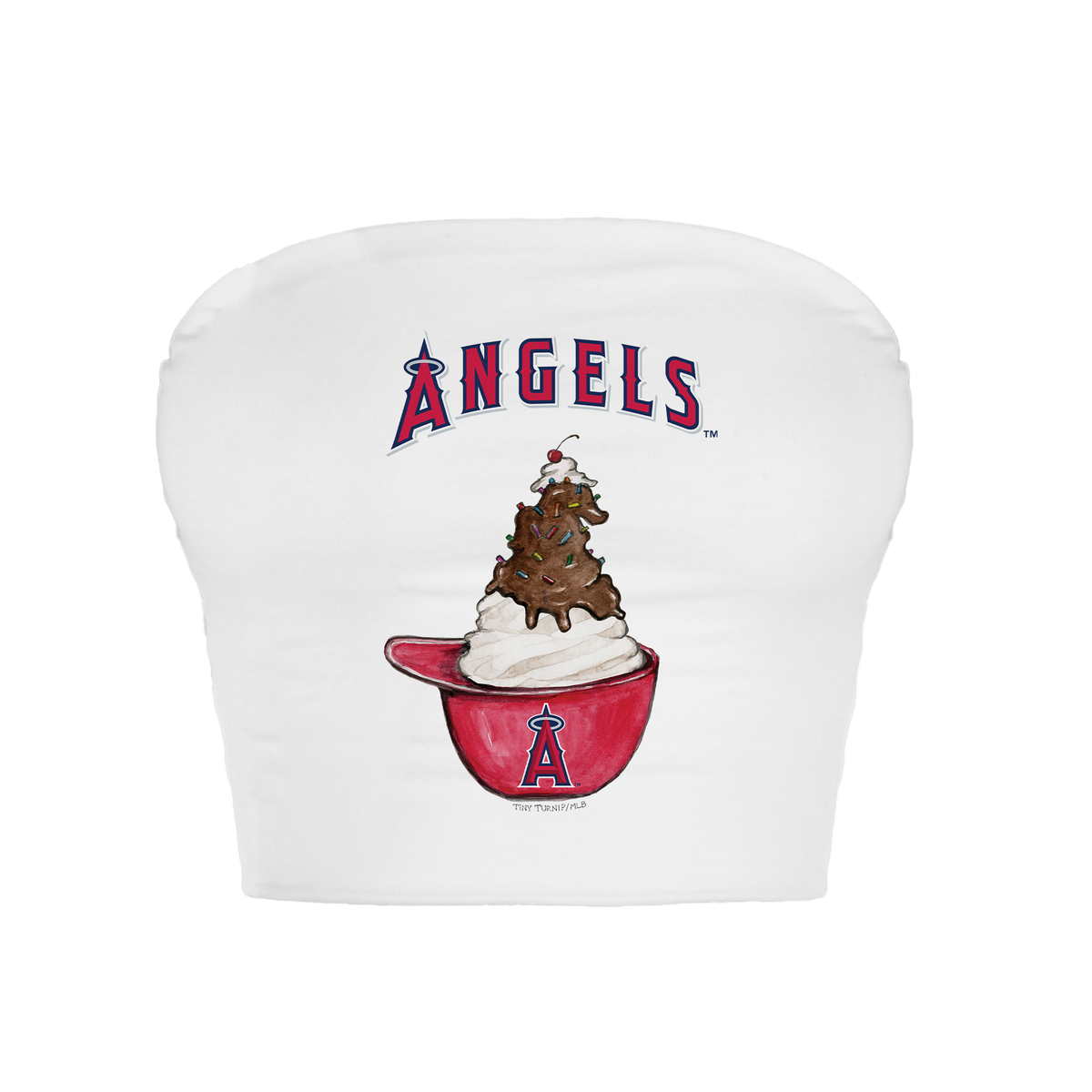 Los Angeles Angels Sundae Helmet Crop Tube Top