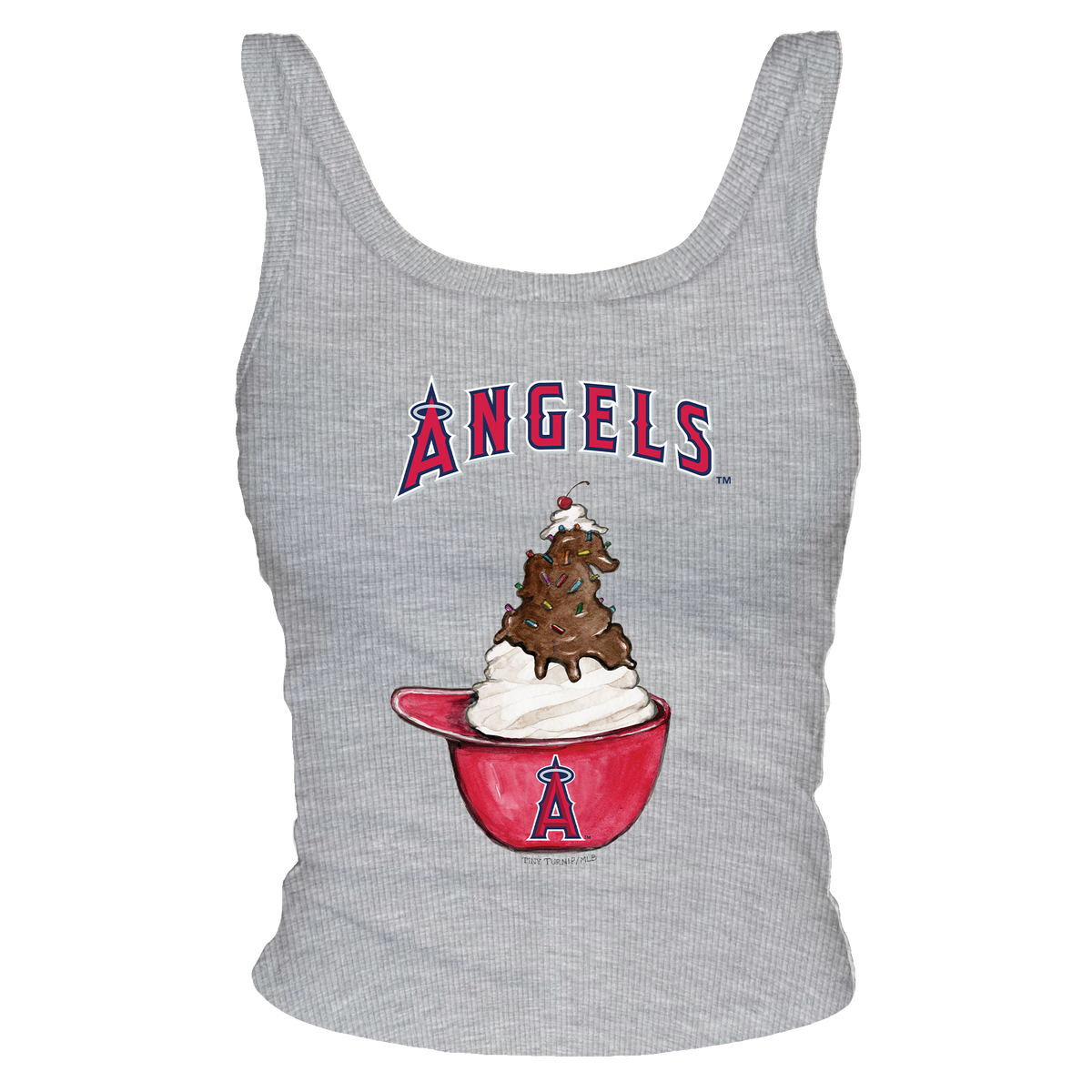 Los Angeles Angels Sundae Helmet Ribbed Tank