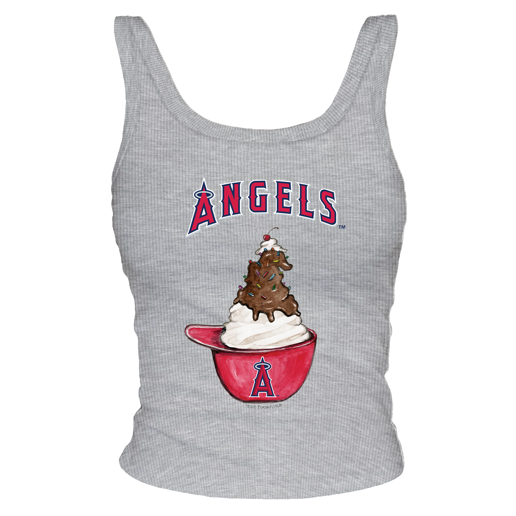 Los Angeles Angels Sundae Helmet Ribbed Tank