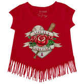Los Angeles Angels Tattoo Rose Fringe Tee