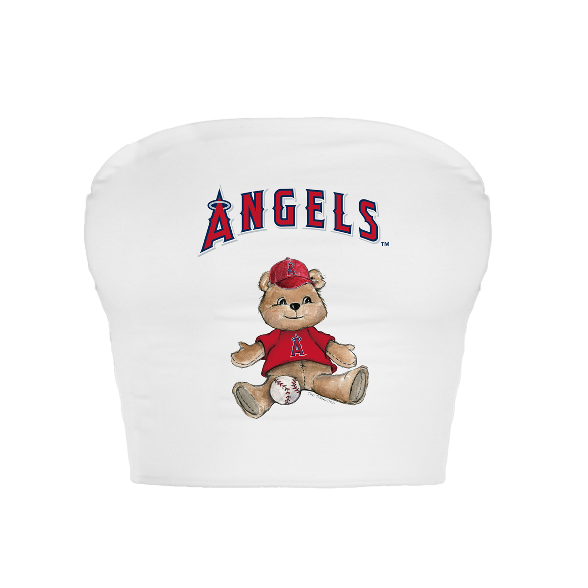 Los Angeles Angels Teddy Crop Tube Top