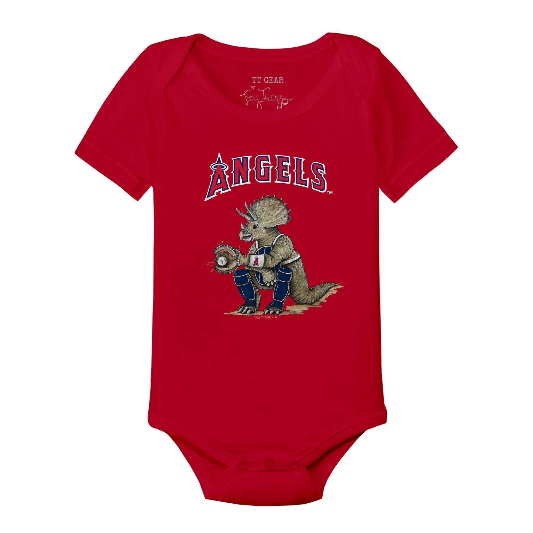 Los Angeles Angels Triceratops Short Sleeve Snapper