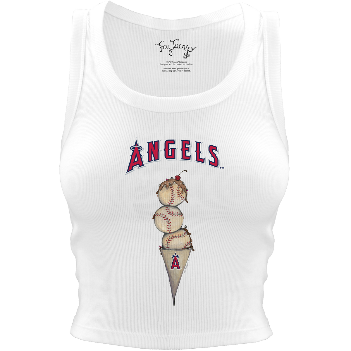 Los Angeles Angels Triple Scoop Crop Tank
