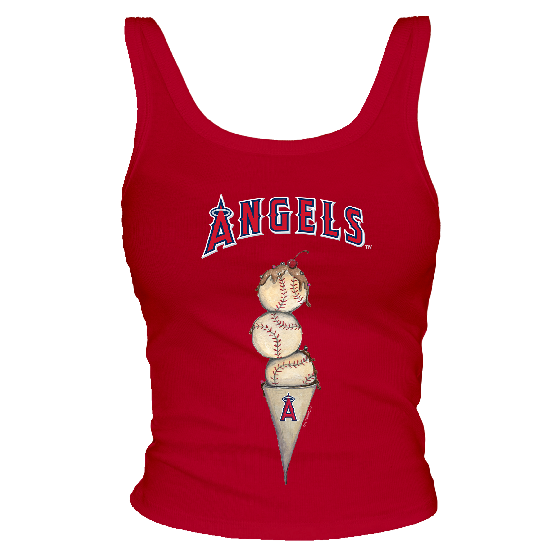 Los Angeles Angels Triple Scoop Ribbed Tank