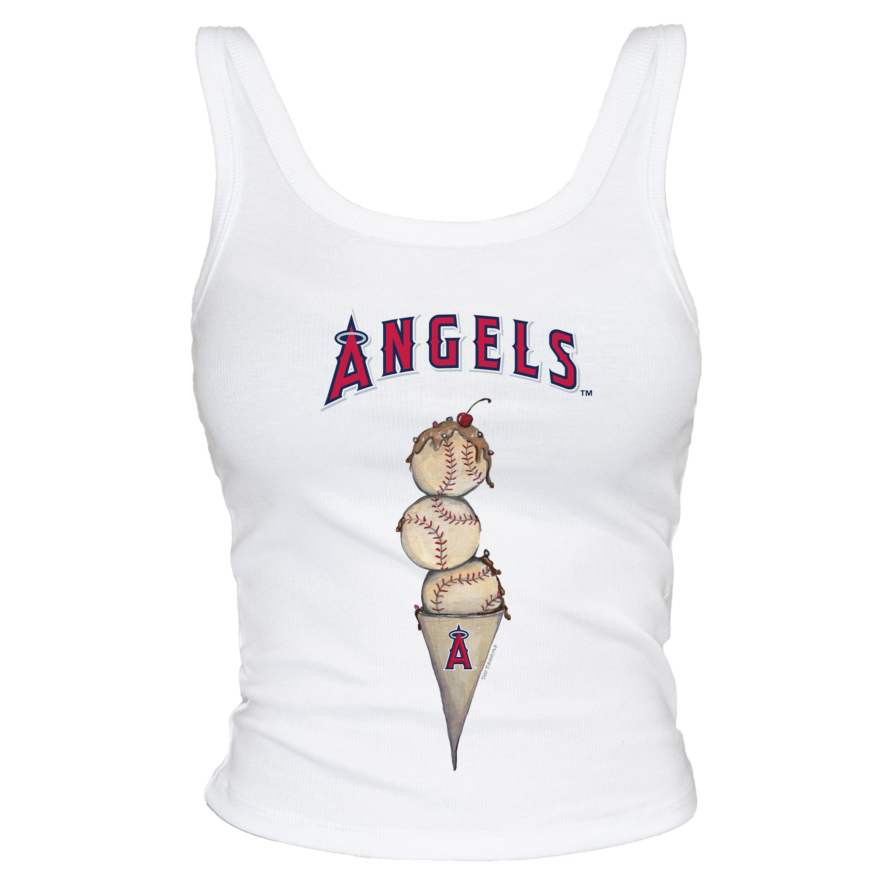 Los Angeles Angels Triple Scoop Ribbed Tank