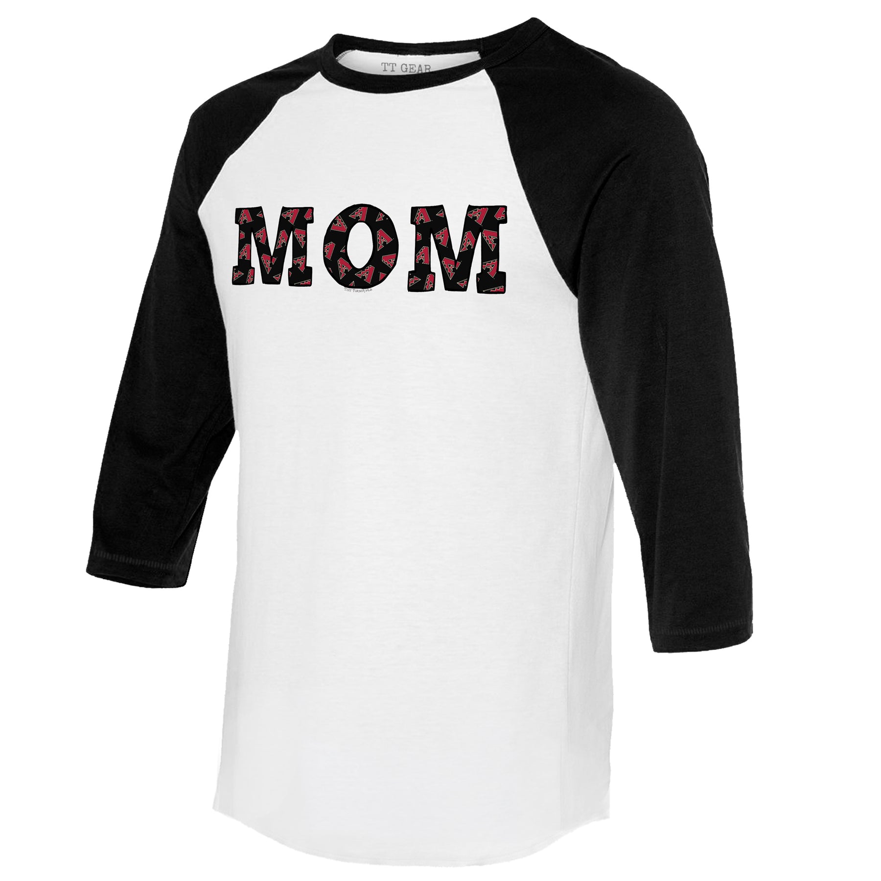 Arizona Diamondbacks Mom 3/4 Black Sleeve Raglan