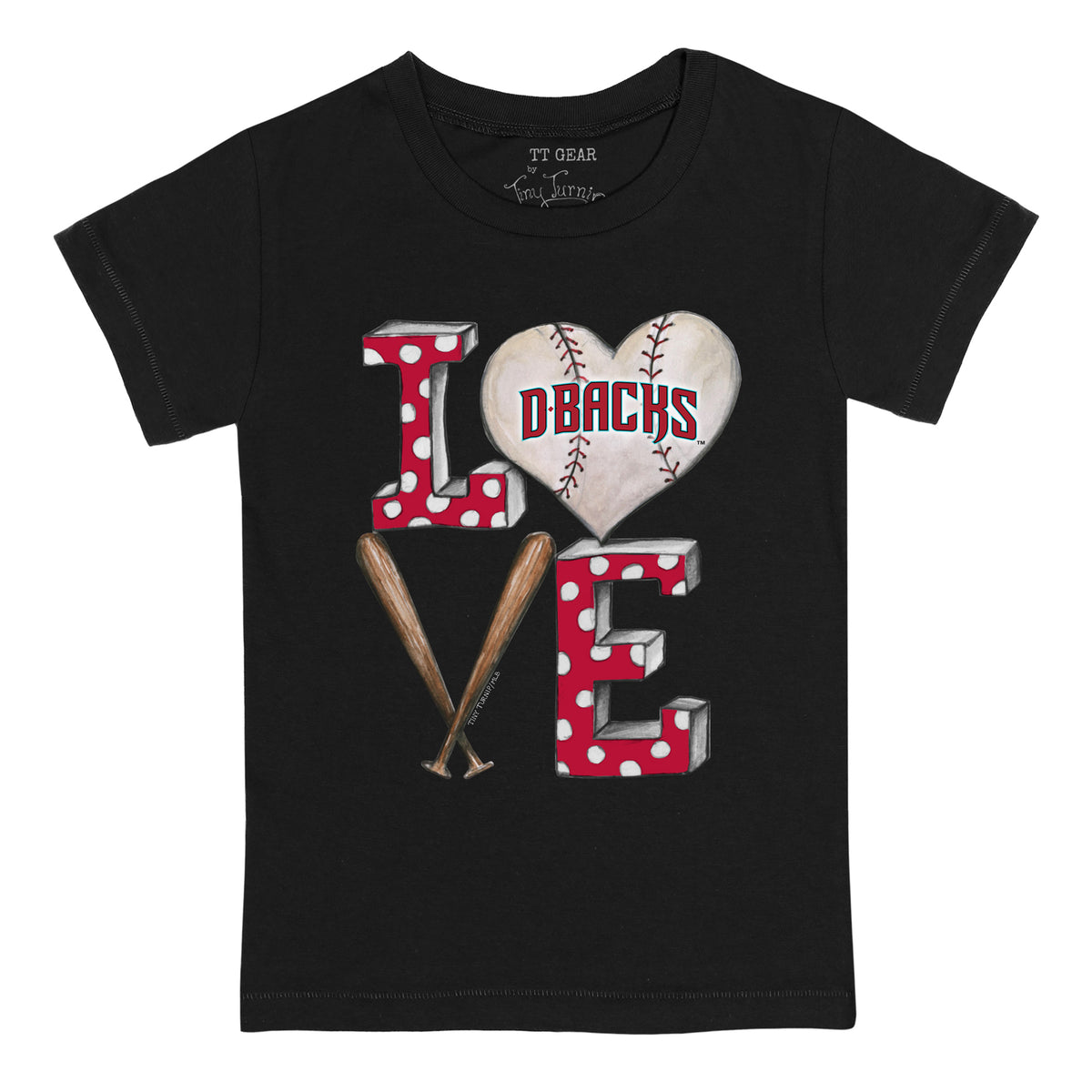 Arizona Diamondbacks Baseball LOVE Tee Shirt