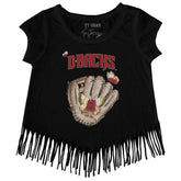 Arizona Diamondbacks Butterfly Glove Fringe Tee