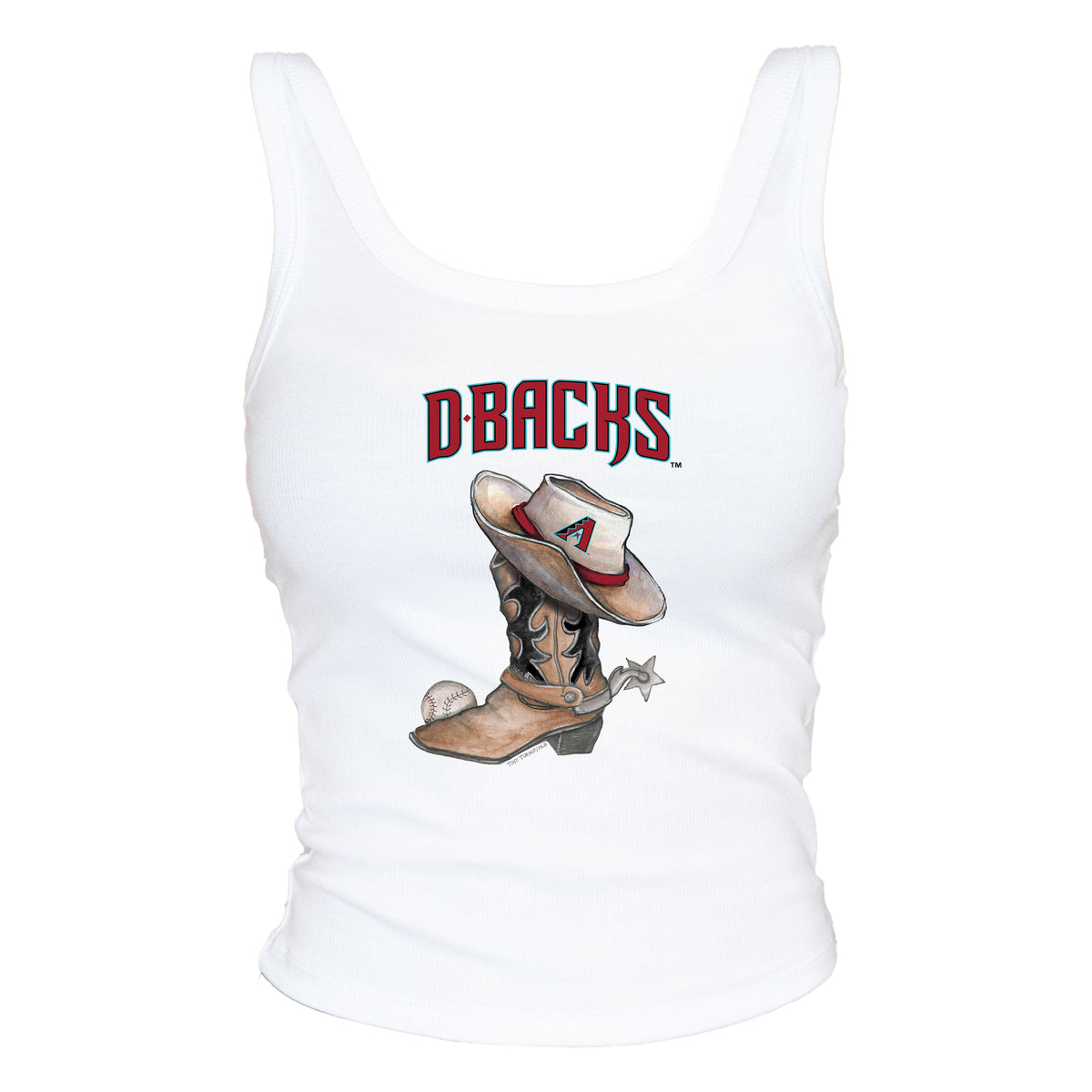 Arizona Diamondbacks Cowboy Boot Ribbed Tank