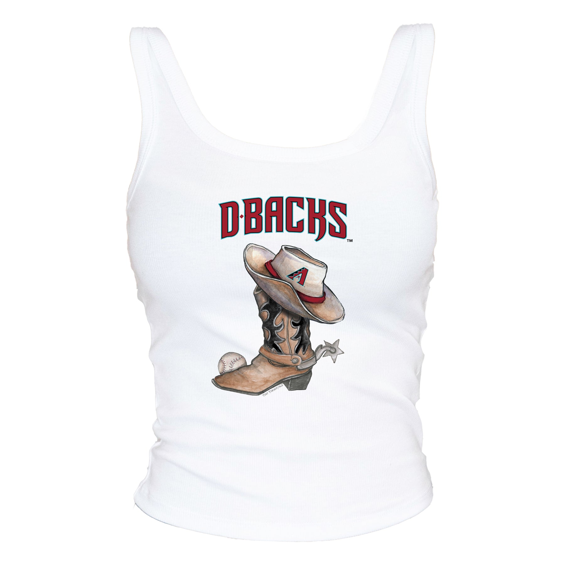 Arizona Diamondbacks Cowboy Boot Ribbed Tank