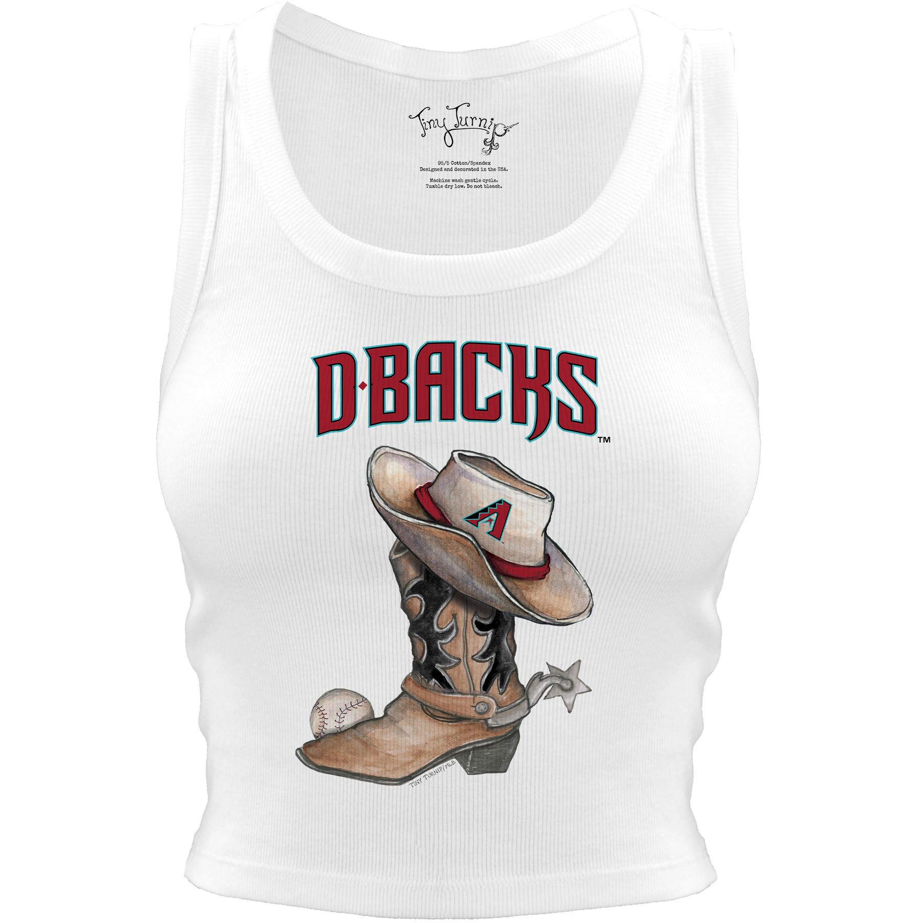 Arizona Diamondbacks Cowboy Boot Crop Tank