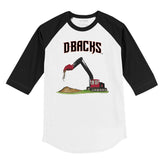 Arizona Diamondbacks Excavator 3/4 Black Sleeve Raglan