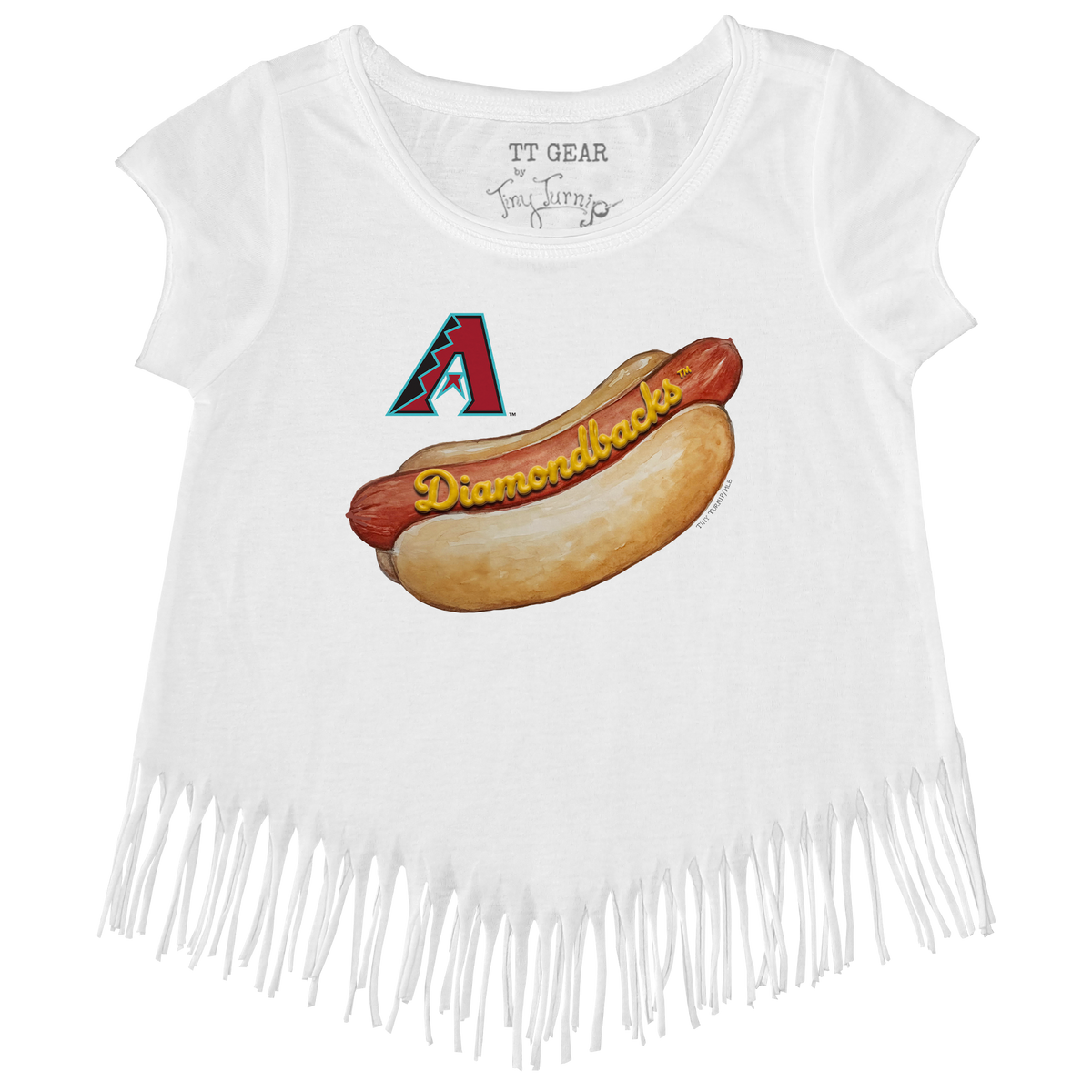 Arizona Diamondbacks Hot Dog Fringe Tee