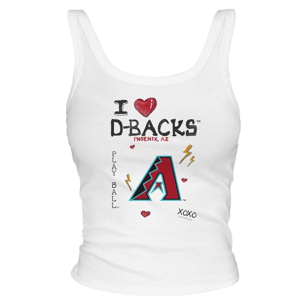 I Heart Diamondbacks Tank - Tiny Turnip
