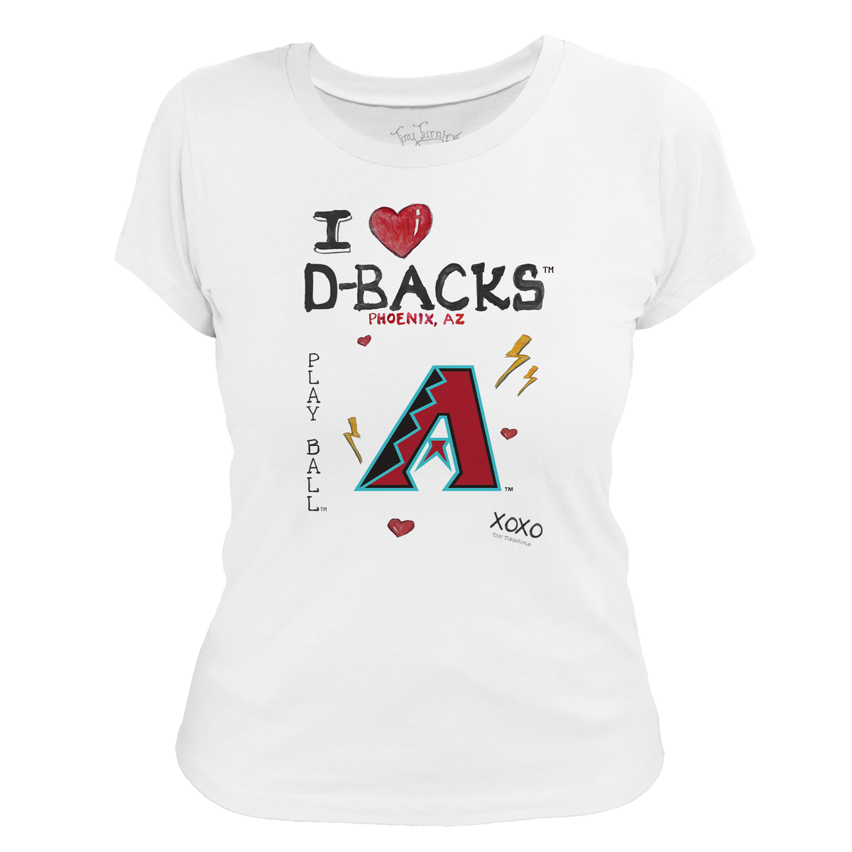I Heart Diamondbacks Women's Tee Shirt - Tiny Turnip
