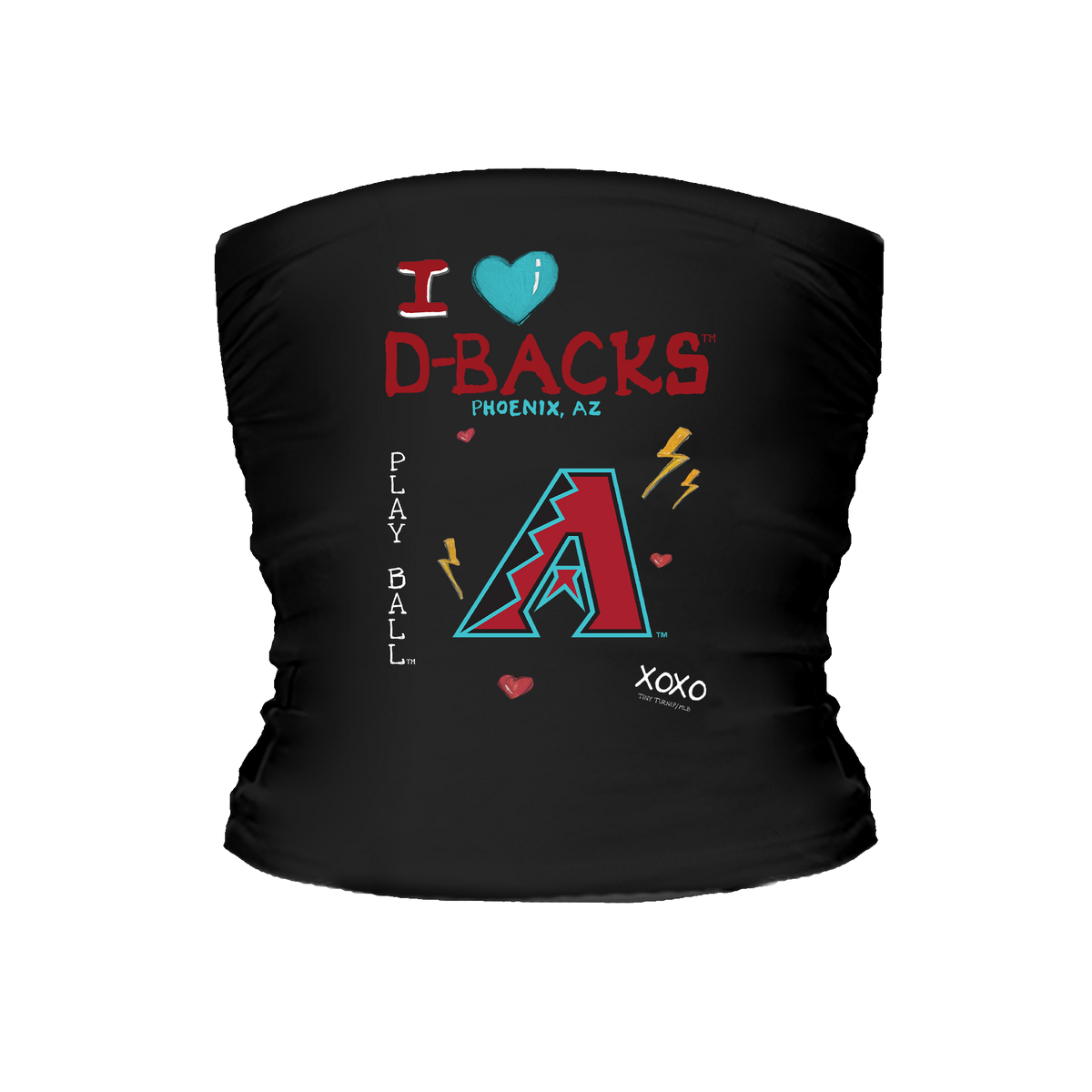 I Heart Diamondbacks Tube Top - Tiny Turnip