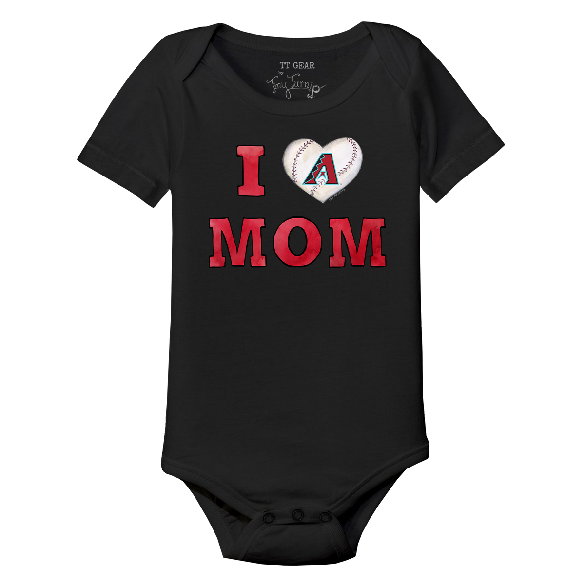 Arizona Diamondbacks I Love Mom Short Sleeve Snapper