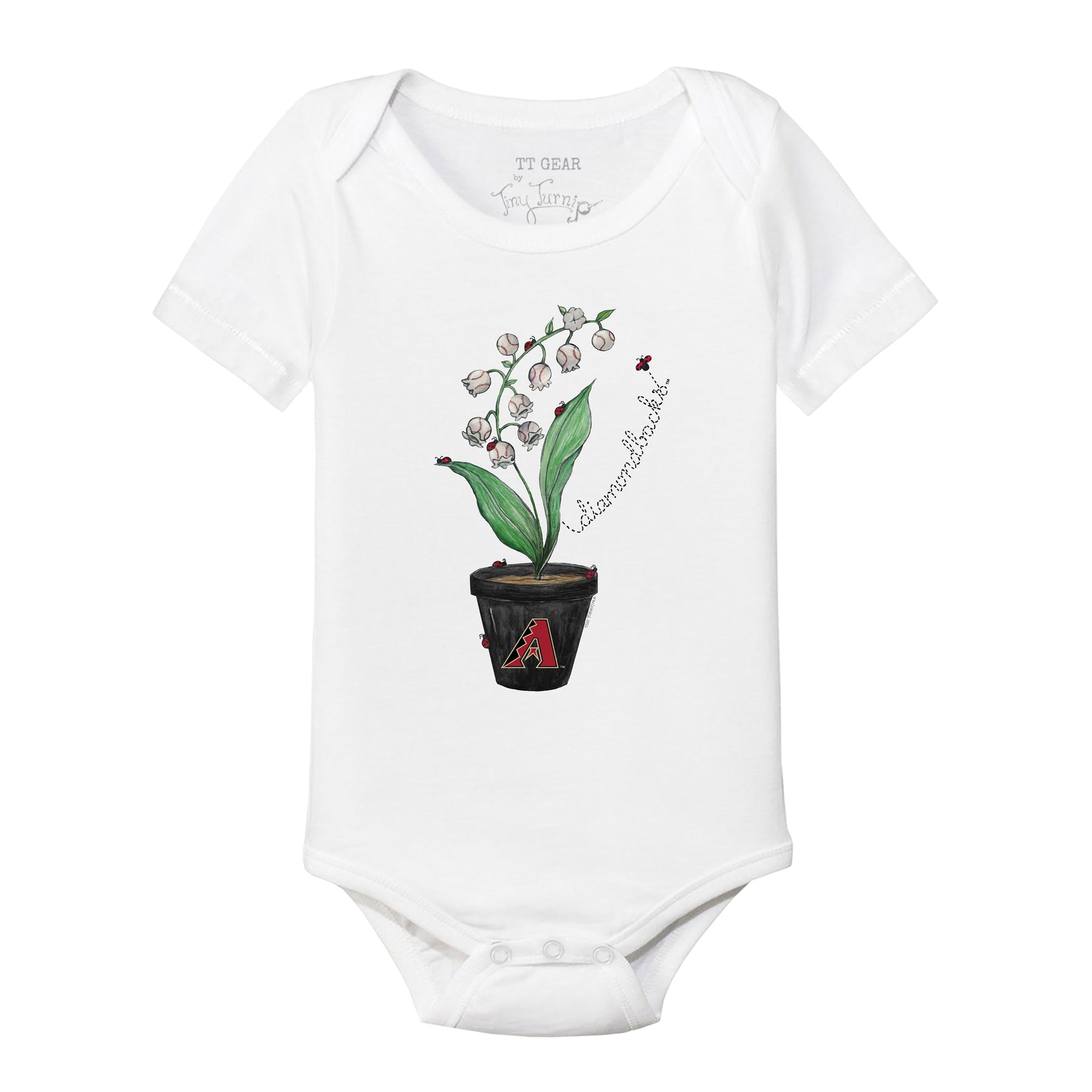 Arizona Diamondbacks Ladybug Short Sleeve Snapper