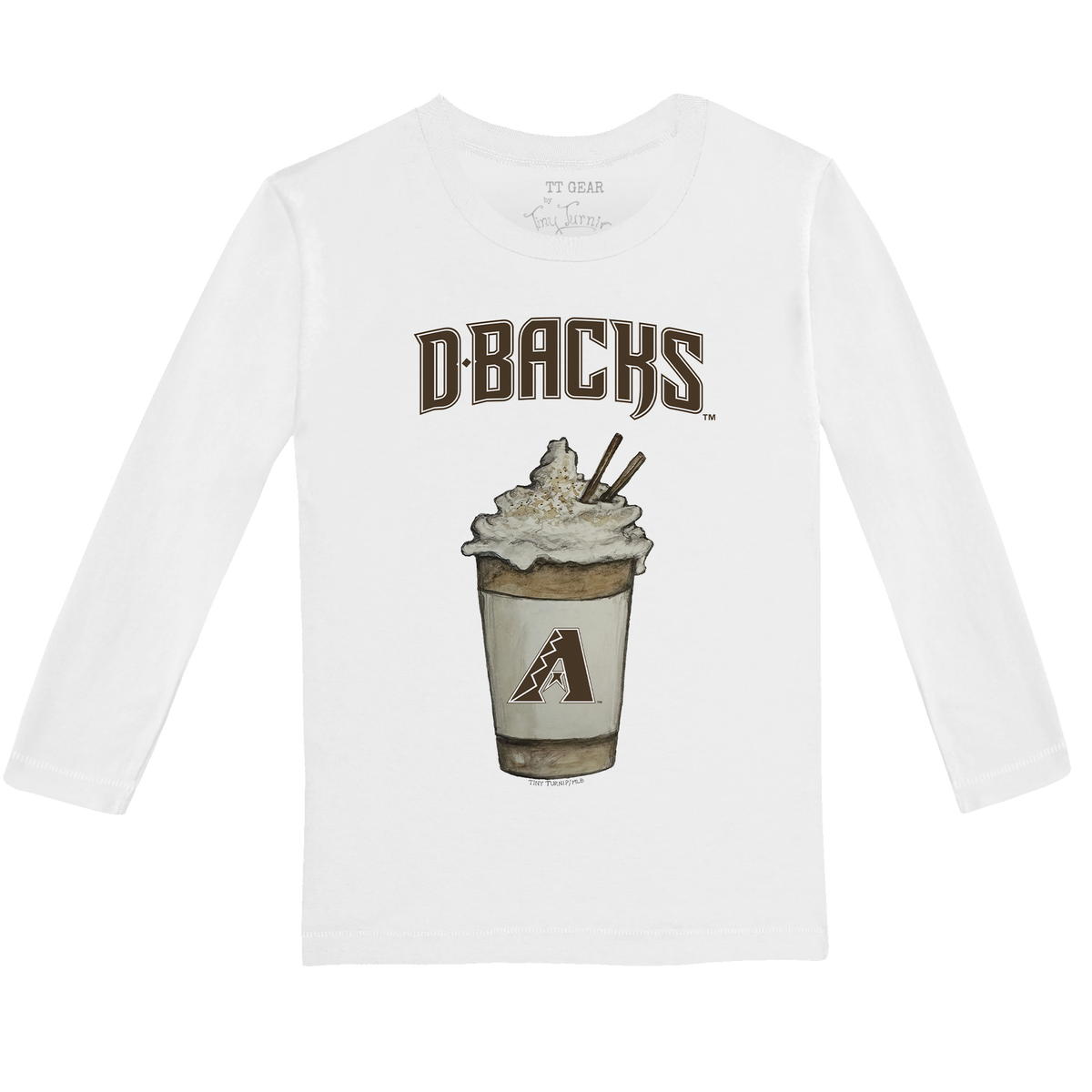 Arizona Diamondbacks Latte Long-Sleeve Tee Shirt