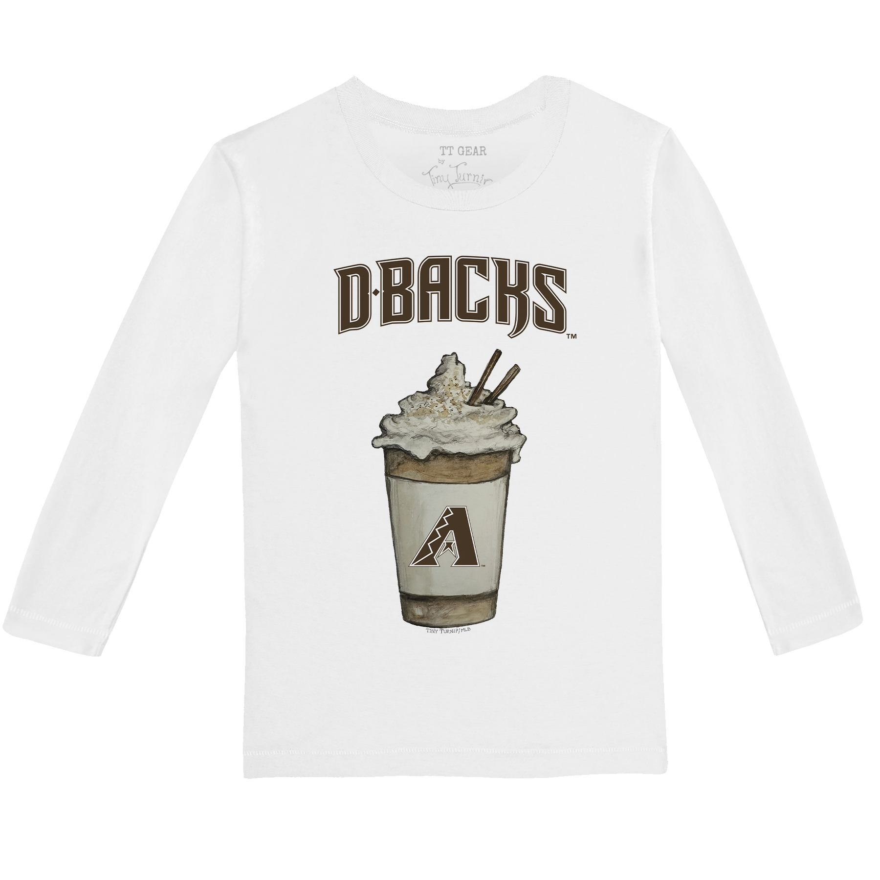 Arizona Diamondbacks Latte Long-Sleeve Tee Shirt