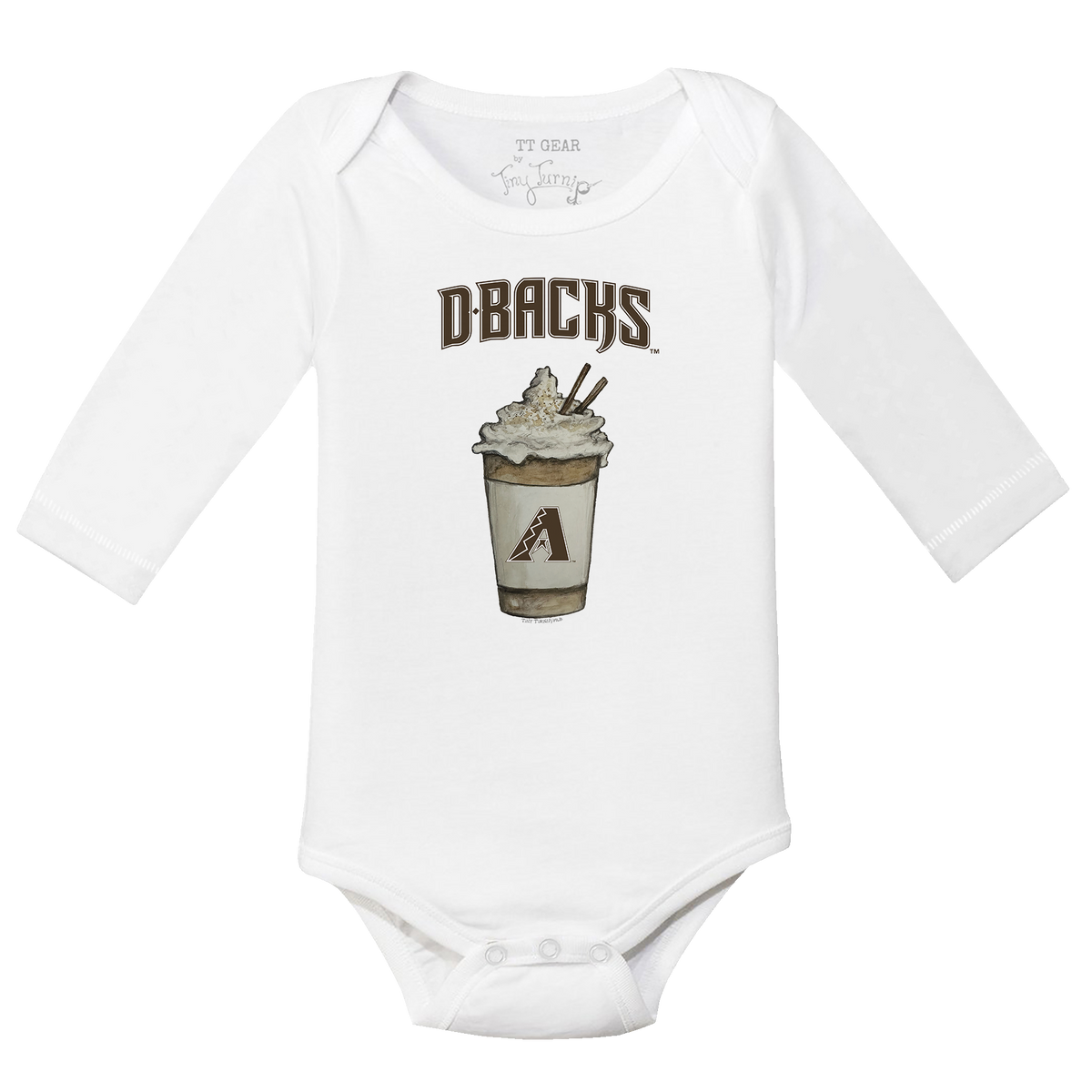 Arizona Diamondbacks Latte Long Sleeve Snapper
