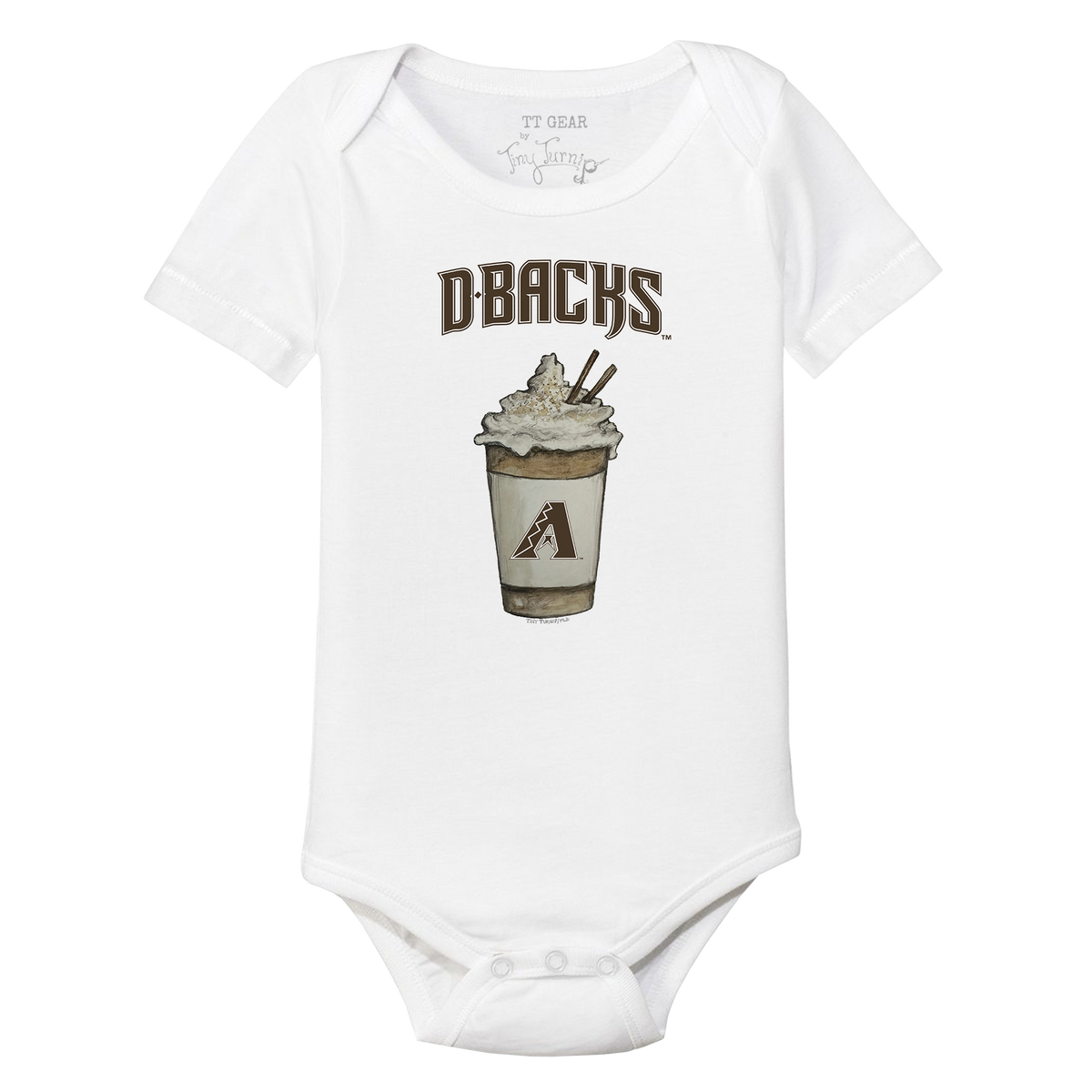 Arizona Diamondbacks Latte Short Sleeve Snapper