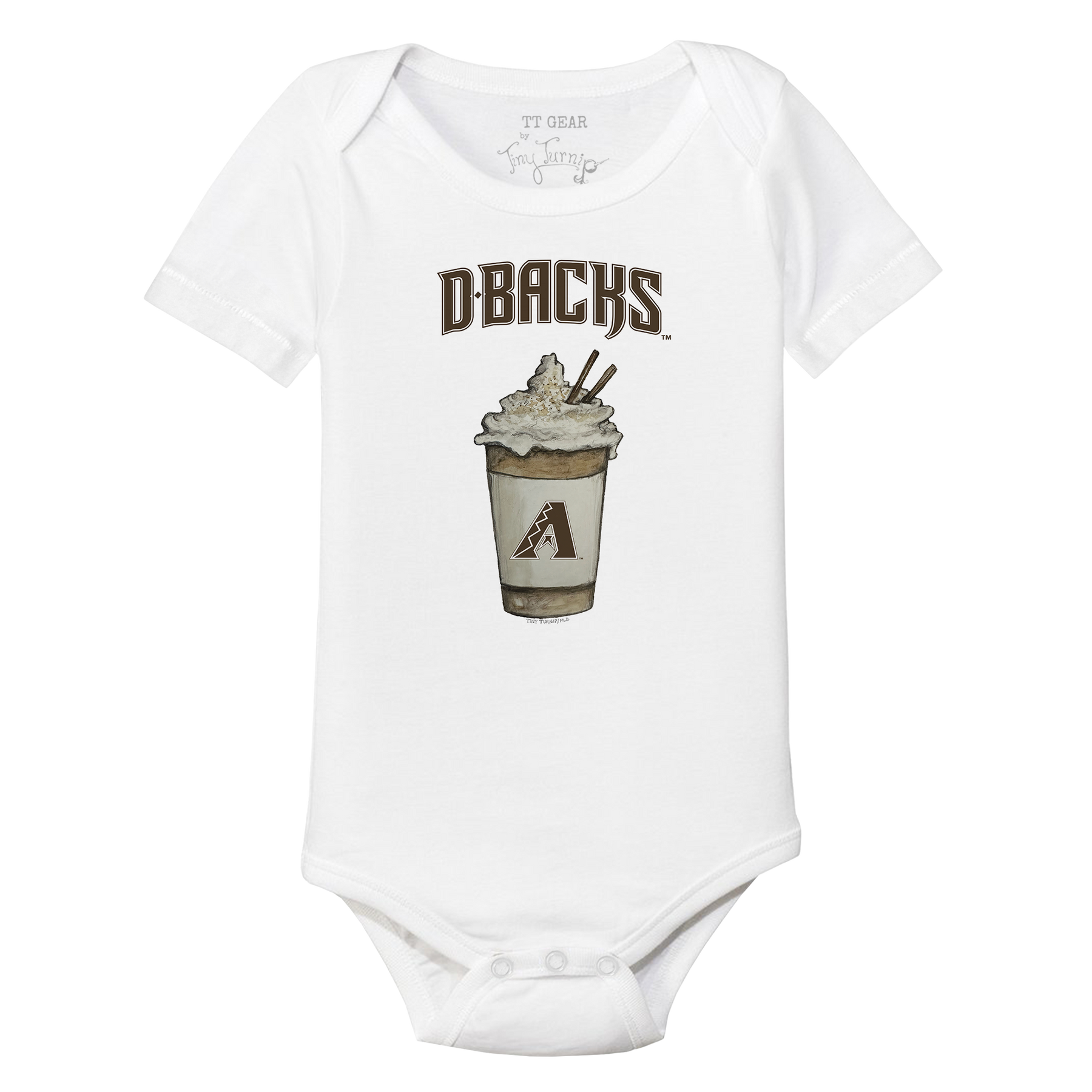 Arizona Diamondbacks Latte Short Sleeve Snapper