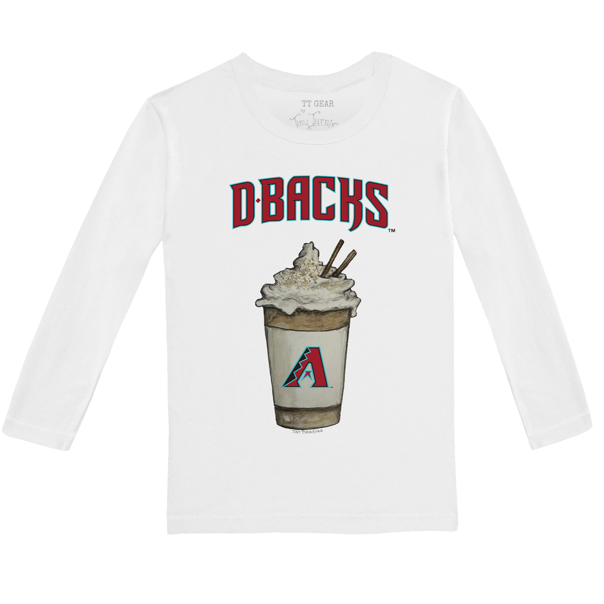 Arizona Diamondbacks Latte Long-Sleeve Tee Shirt