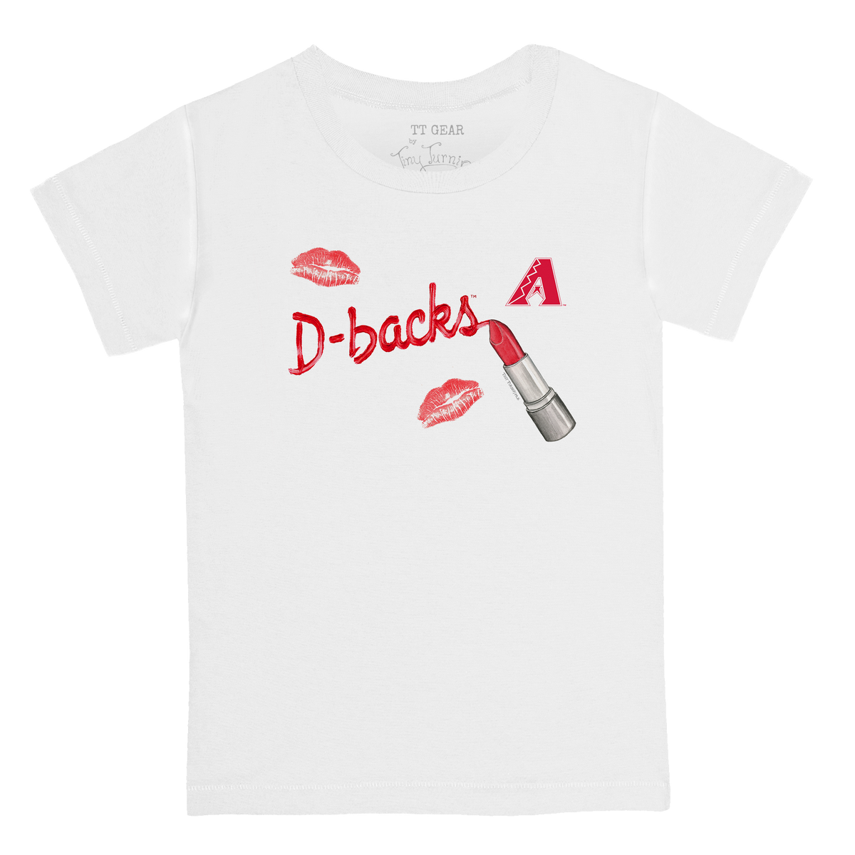 Arizona Diamondbacks Lipstick Kid's Tee Shirt - Tiny Turnip
