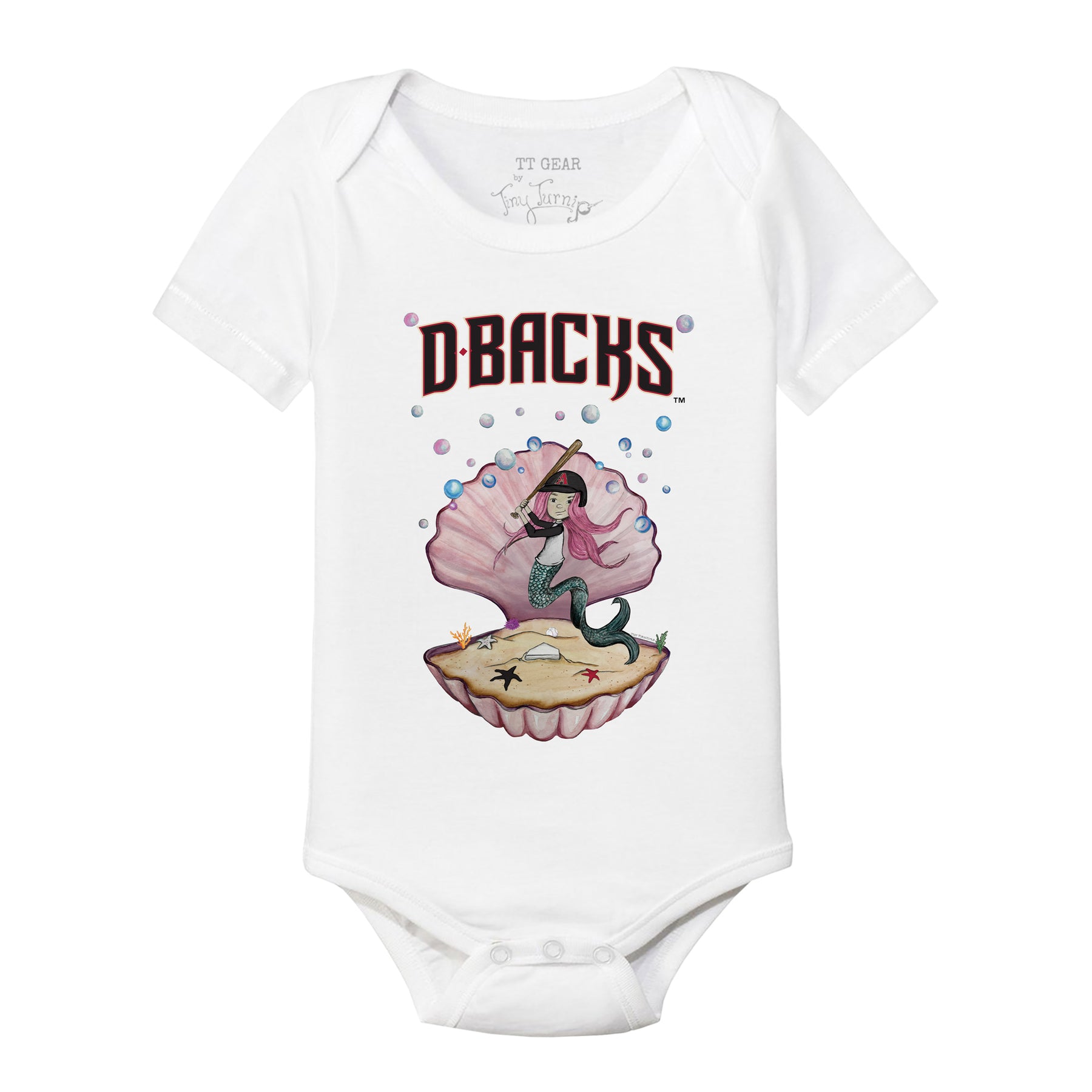 Arizona Diamondbacks Mermaid Short Sleeve Snapper