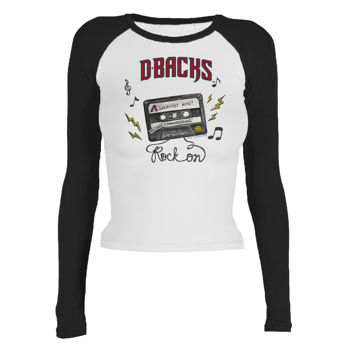 Arizona Diamondbacks Mixtape Roxy Raglan Long Sleeve