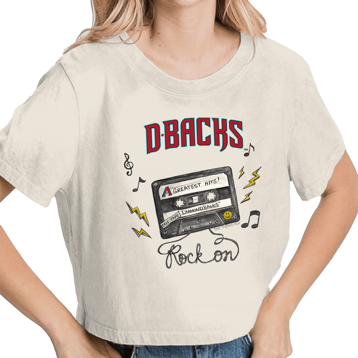 Arizona Diamondbacks Mixtape Vintage Crop Tee