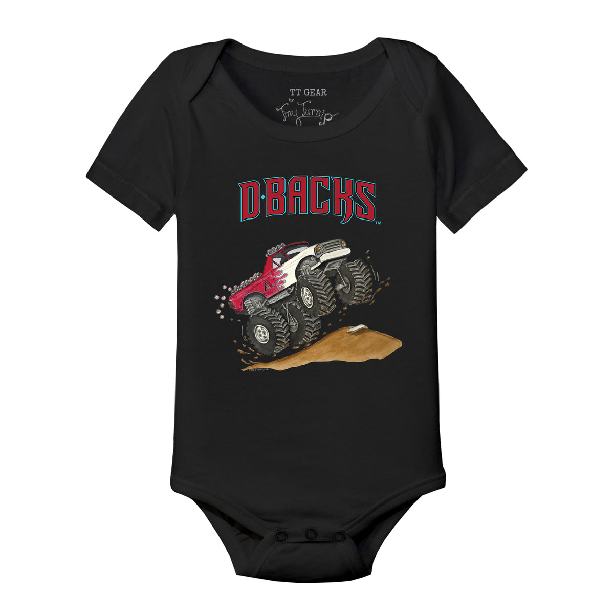 Arizona Diamondbacks Monster Truck Short Sleeve Snapper