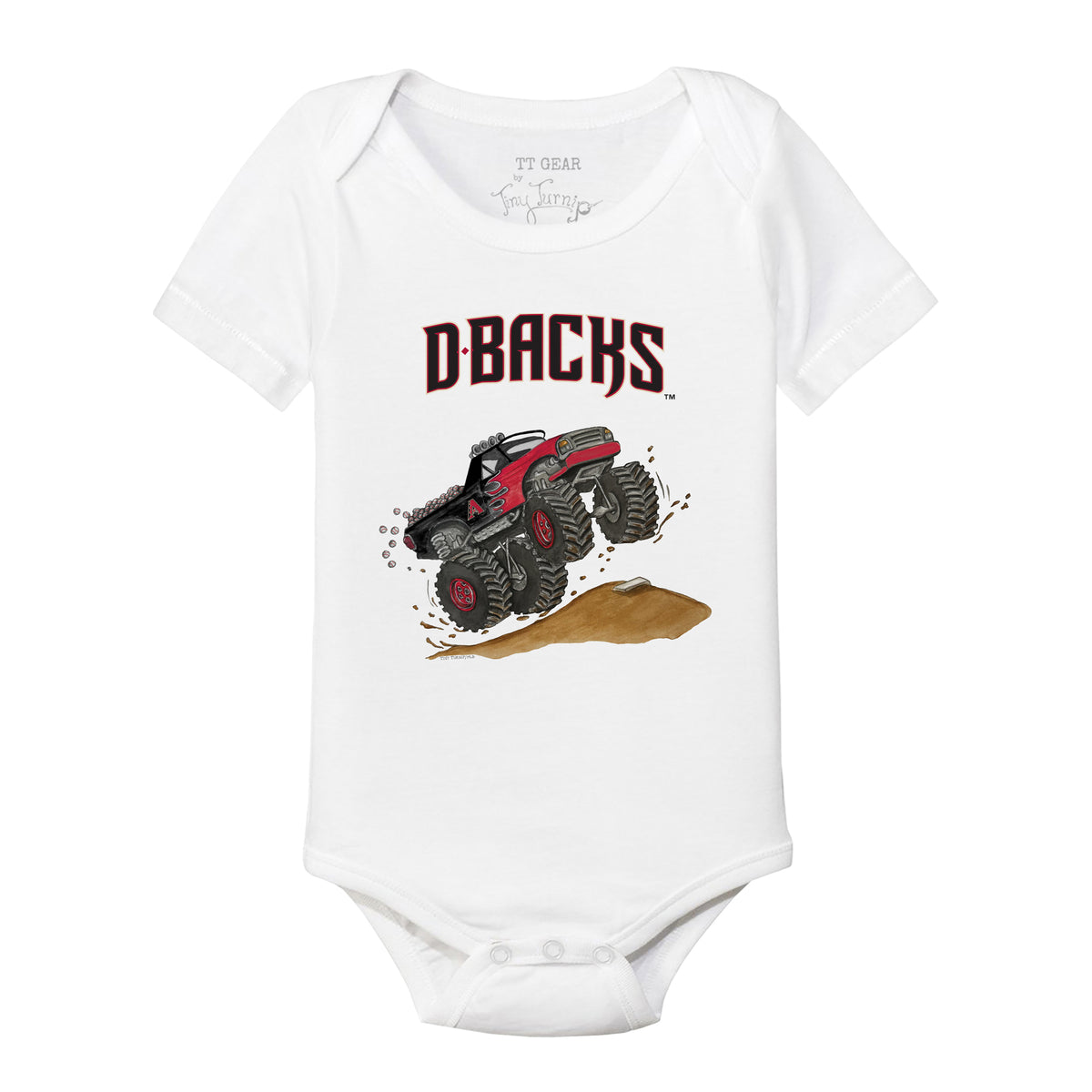 Arizona Diamondbacks Monster Truck Short Sleeve Snapper