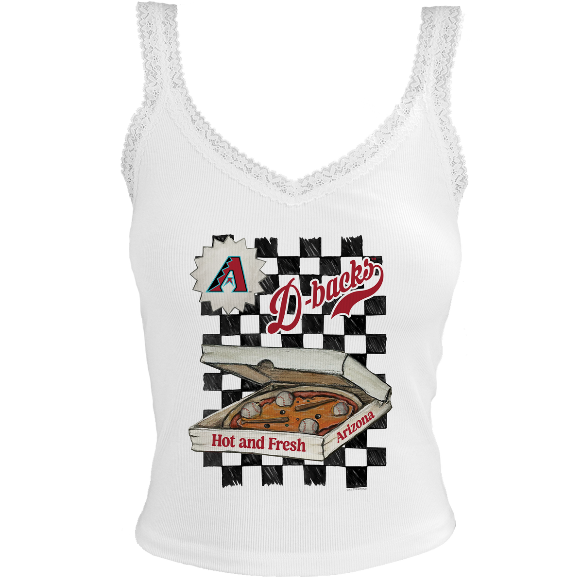 Arizona Diamondbacks Pizza Lace Tank