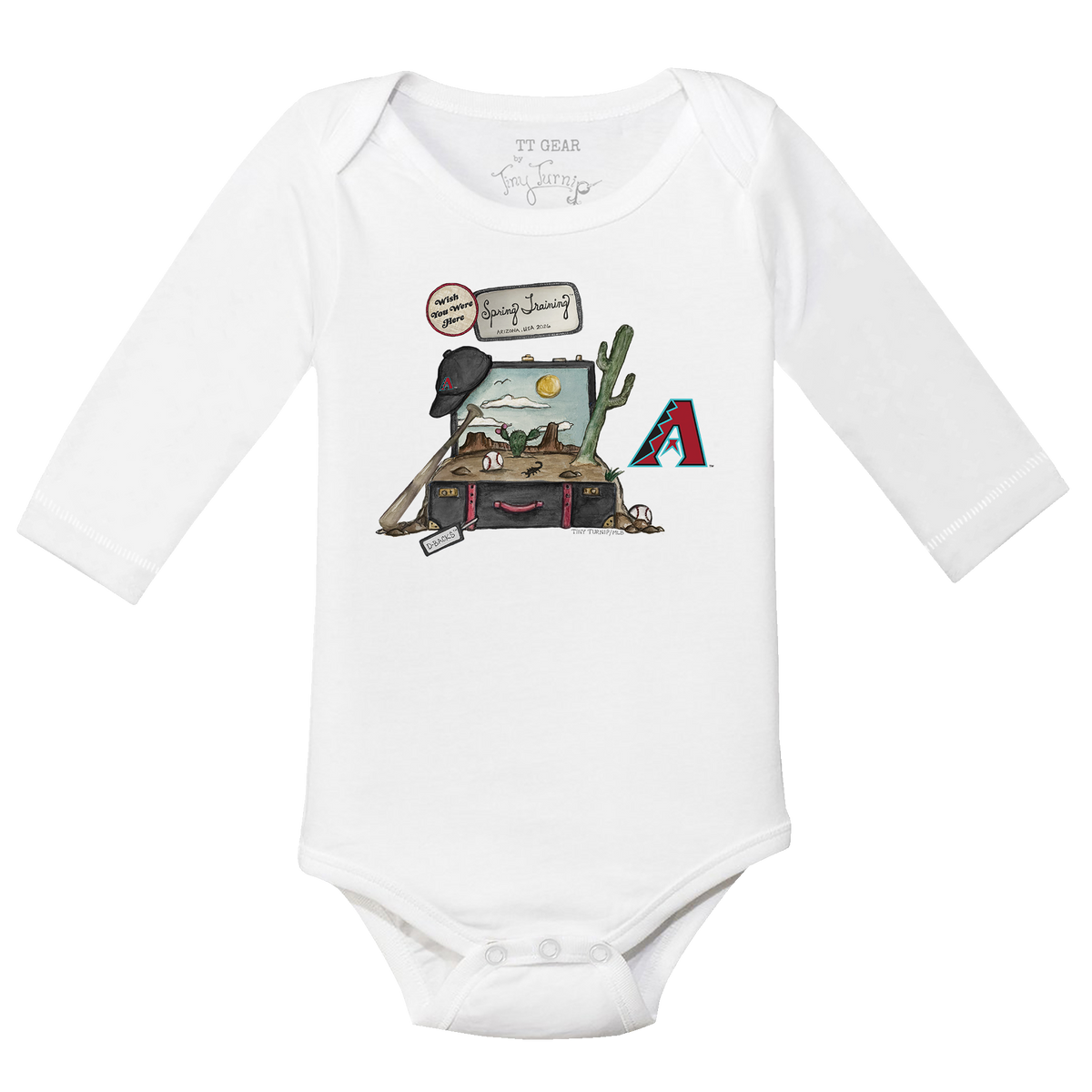 Arizona Diamondbacks Spring Training 2026 Long Sleeve Snapper - Tiny Turnip