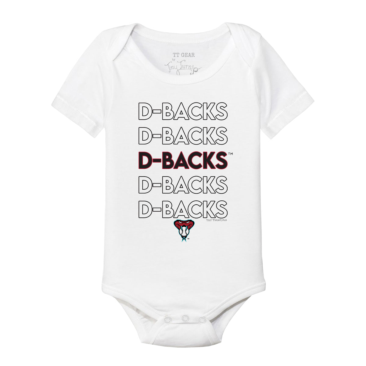 Arizona Diamondbacks Stacked Short Sleeve Snapper
