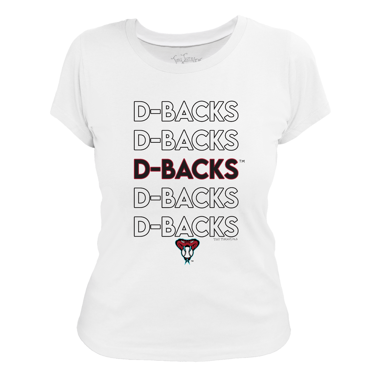 Arizona Diamondbacks Stacked Tee Shirt