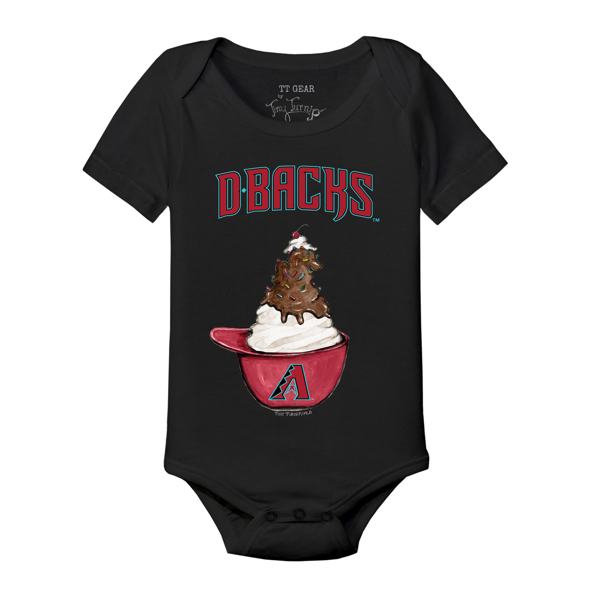 Arizona Diamondbacks Sundae Helmet Short Sleeve Snapper