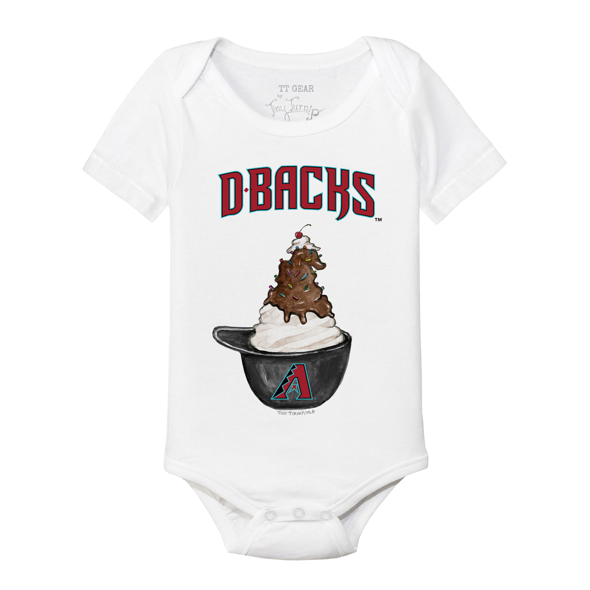 Arizona Diamondbacks Sundae Helmet Short Sleeve Snapper