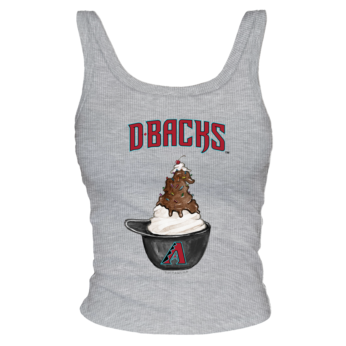Arizona Diamondbacks Sundae Helmet Ribbed Tank
