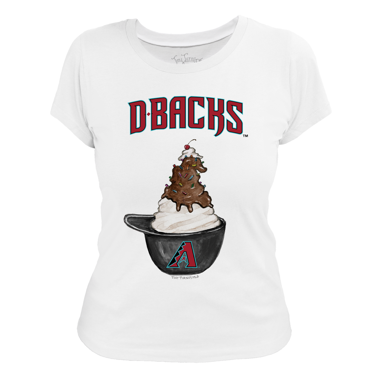 Arizona Diamondbacks Sundae Helmet Women's Tee Shirt