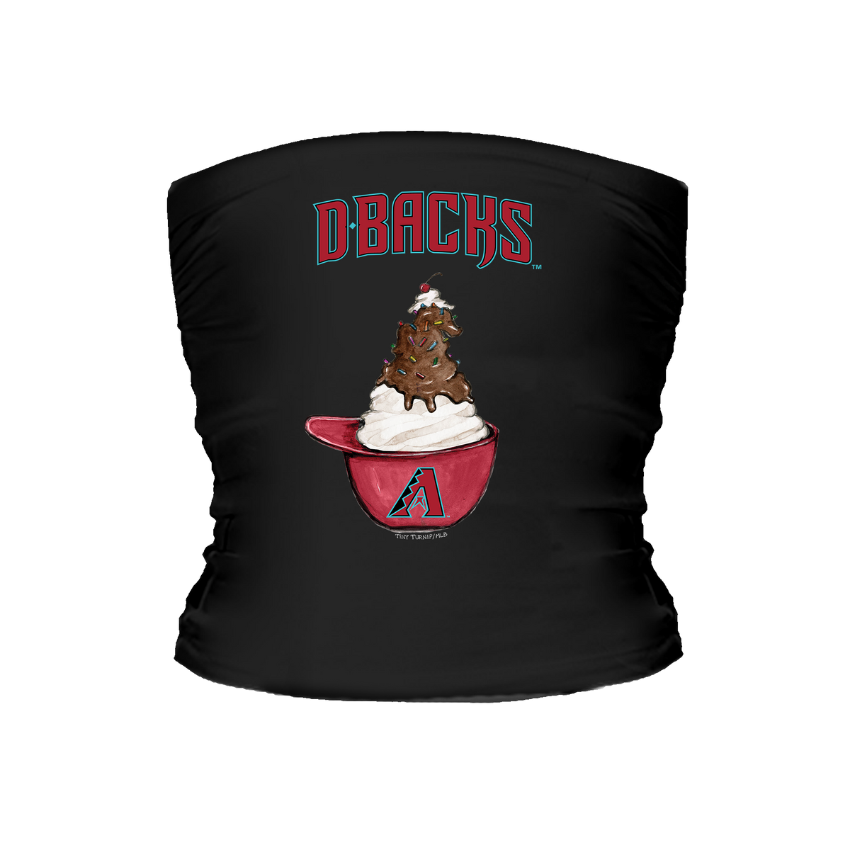 Arizona Diamondbacks Sundae Helmet Tube Top - Tiny Turnip