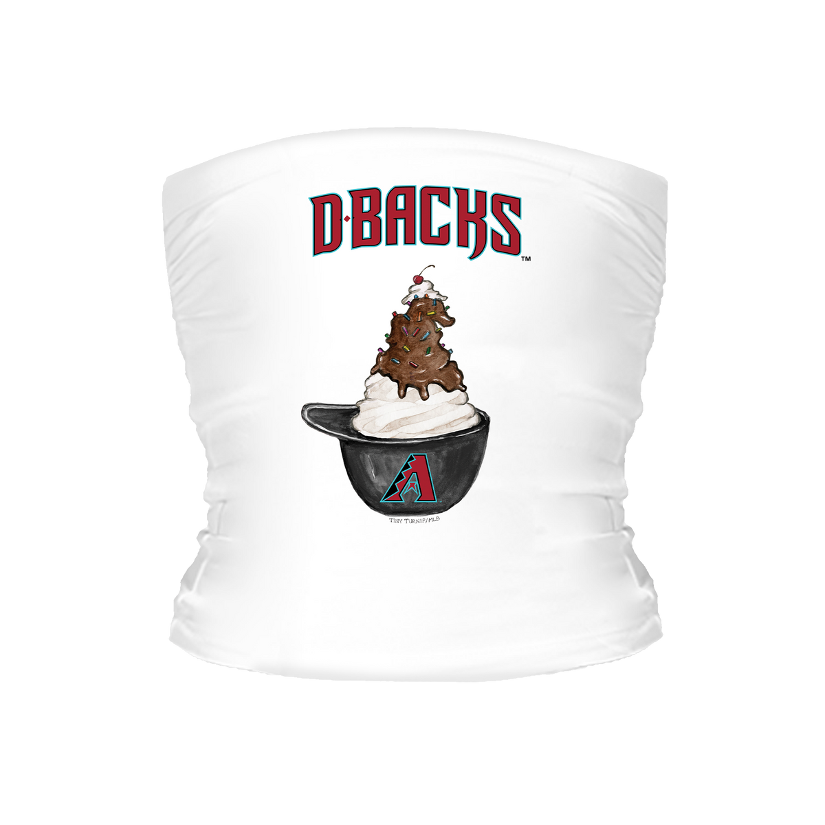 Arizona Diamondbacks Sundae Helmet Tube Top - Tiny Turnip