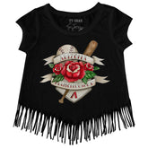 Arizona Diamondbacks Tattoo Rose Fringe Tee