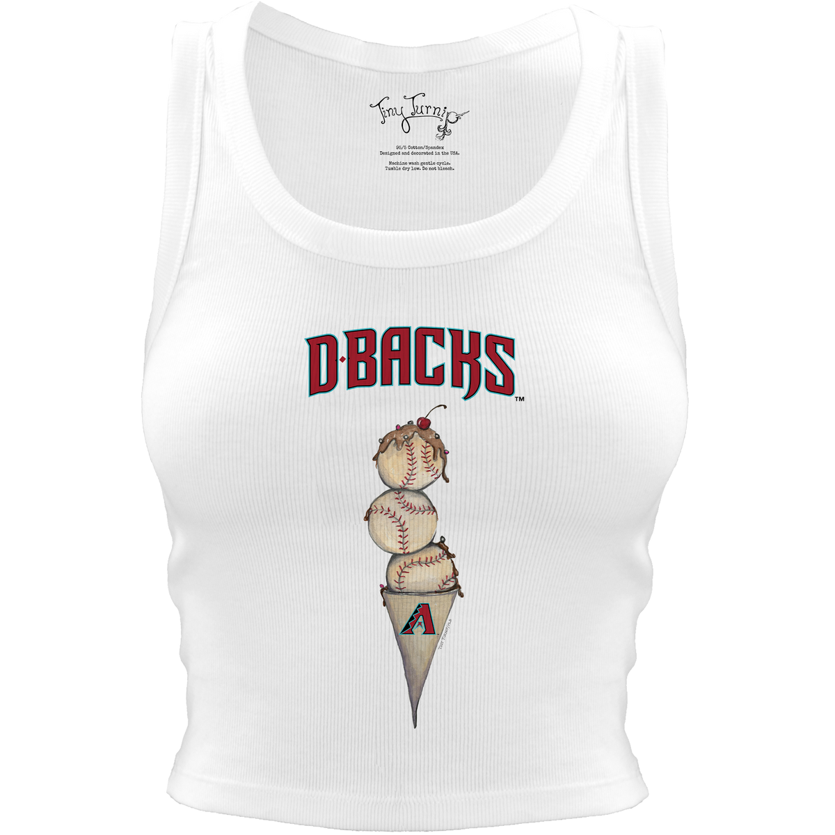 Arizona Diamondbacks Triple Scoop Crop Tank