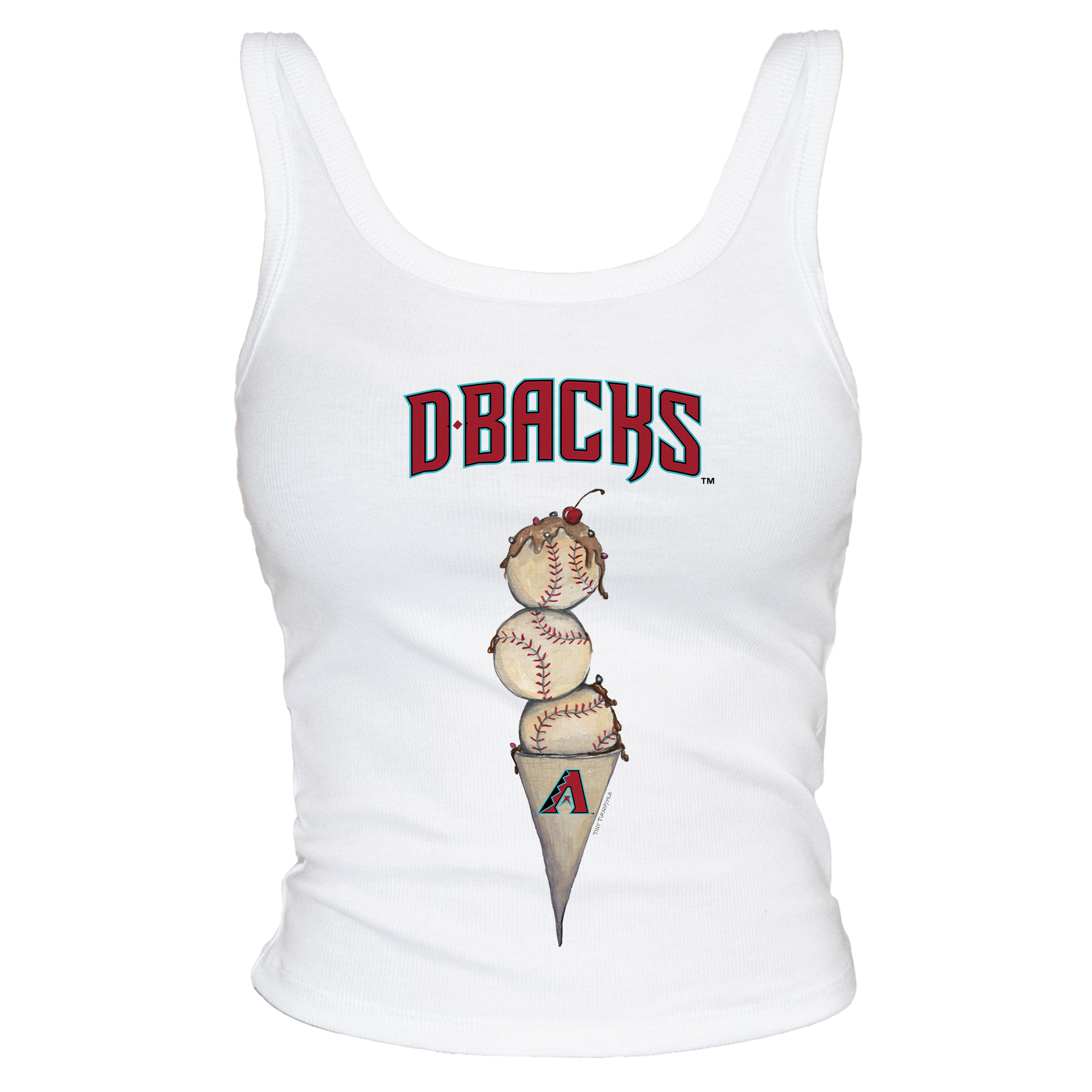 Arizona Diamondbacks Triple Scoop Ribbed Tank